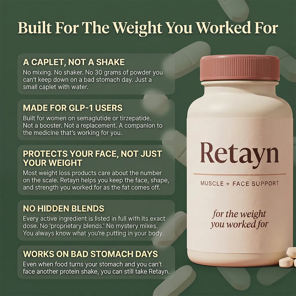 Retayn — Muscle + Face Support for Women on GLP-1s