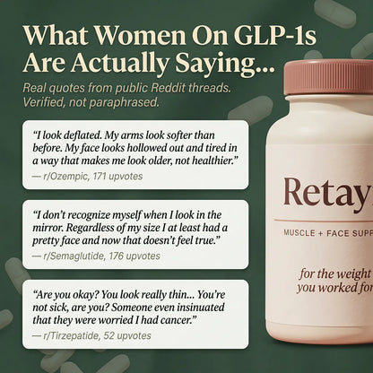 Retayn — Muscle + Face Support for Women on GLP-1s