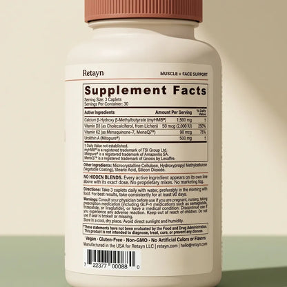 Retayn — Muscle + Face Support for Women on GLP-1s